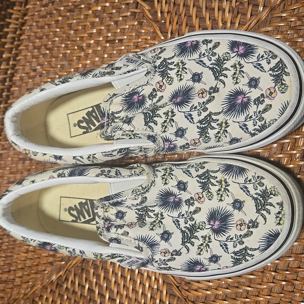 Vans Botanical Print Slip-On Shoes